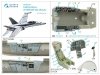 Quinta Studio QD48278 F/A-18А++ 3D-Printed & coloured Interior on decal paper (HobbyBoss) 1/48